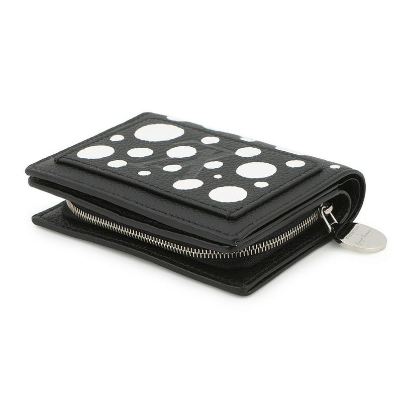 ルイヴィトン 二つ折り財布 モノグラム・アンプラント LV × YK ポルトフォイユ・クレア M81907 日本限定 草間彌生 黒 ブラック