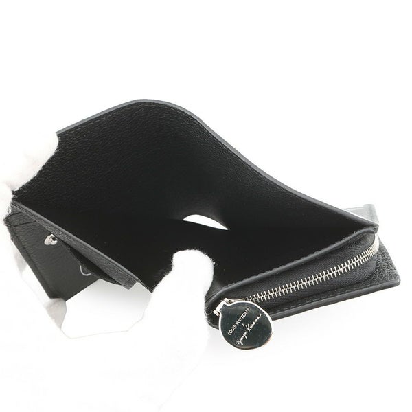 ルイヴィトン 二つ折り財布 モノグラム・アンプラント LV × YK ポルトフォイユ・クレア M81907 日本限定 草間彌生 黒 ブラック