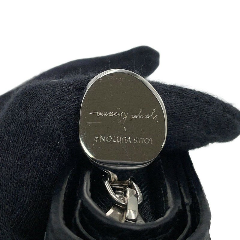 ルイヴィトン 二つ折り財布 モノグラム・アンプラント LV × YK ポルトフォイユ・クレア M81907 日本限定 草間彌生 黒 ブラック