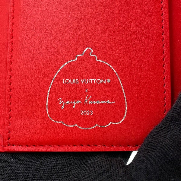 ルイヴィトン 三つ折り財布 LV×YK ポルトフォイユ カプシーヌ コンパクトマキシ トリヨンレザー M82113 草間弥生 コラボ