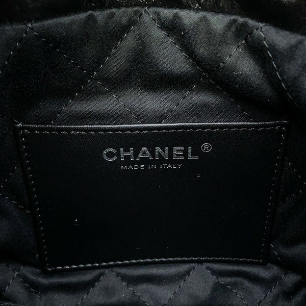 シャネル ハンドバッグ CHANEL 22 ミニ ココマーク シャイニーカーフレザー AS3980 CHANEL 2way 黒