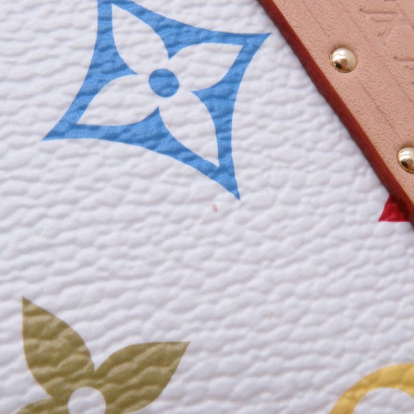 ルイヴィトン ハンドバッグ モノグラム・マルチカラー LV×TM プティット・ヴァリーズ M13125 2way ホワイト 白  村上隆 コラボ