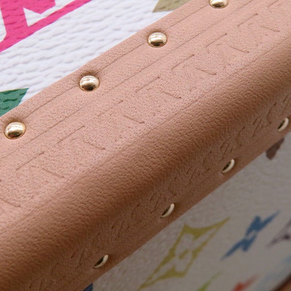 ルイヴィトン ハンドバッグ モノグラム・マルチカラー LV×TM プティット・ヴァリーズ M13125 2way ホワイト 白  村上隆 コラボ