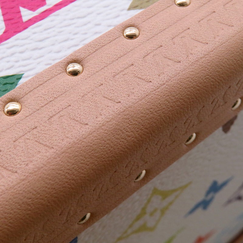 ルイヴィトン ハンドバッグ モノグラム・マルチカラー LV×TM プティット・ヴァリーズ M13125 2way ホワイト 白  村上隆 コラボ