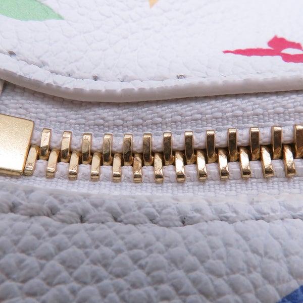 ルイヴィトン ショルダーバッグ モノグラム・マルチカラー LV×TM サイドトランクMM M4635 2way ホワイト 白  村上隆 コラボ