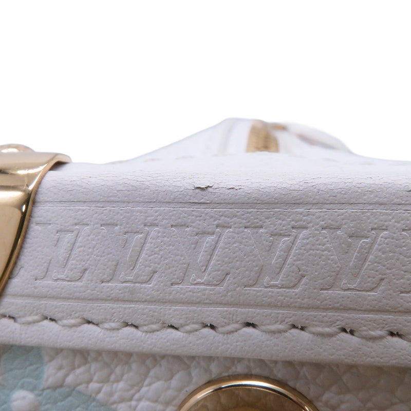 ルイヴィトン ショルダーバッグ モノグラム・マルチカラー LV×TM サイドトランクMM M4635 2way ホワイト 白  村上隆 コラボ