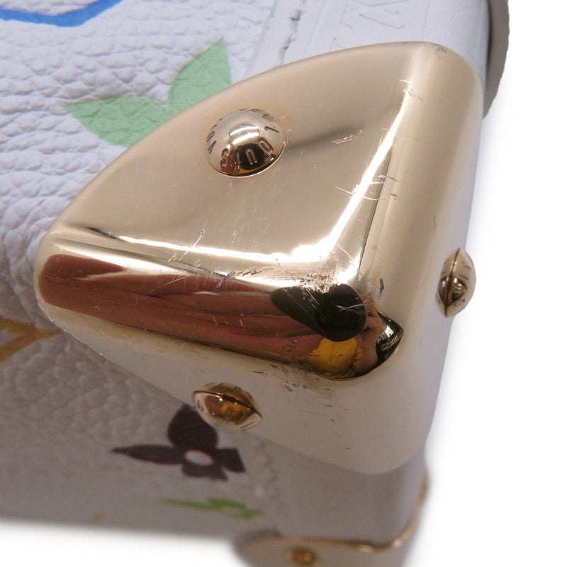 ルイヴィトン ショルダーバッグ モノグラム・マルチカラー LV×TM サイドトランクMM M4635 2way ホワイト 白  村上隆 コラボ