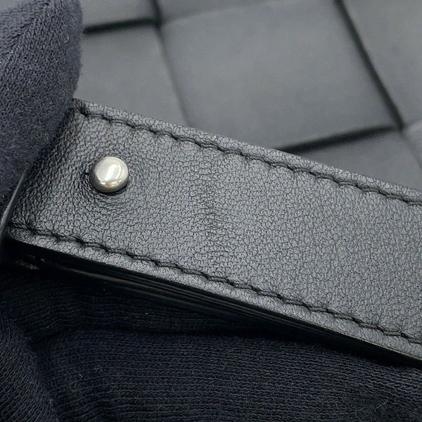 ボッテガヴェネタ ショルダーバッグ マキシイントレチャート カセット ラムスキン 578004 BOTTEGA VENETA 黒