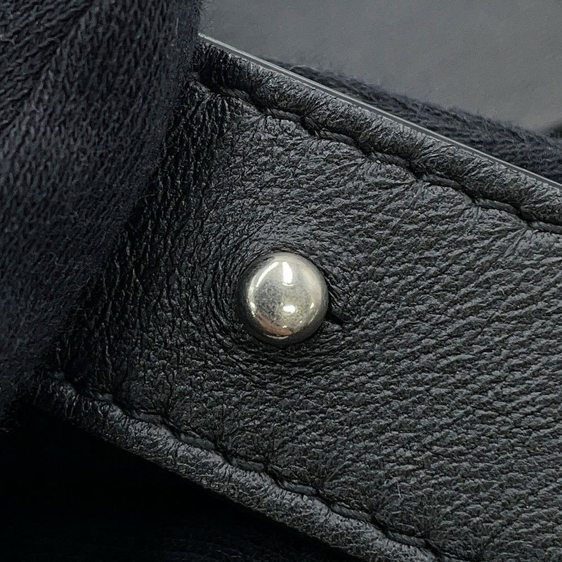 ボッテガヴェネタ ショルダーバッグ マキシイントレチャート カセット ラムスキン 578004 BOTTEGA VENETA 黒