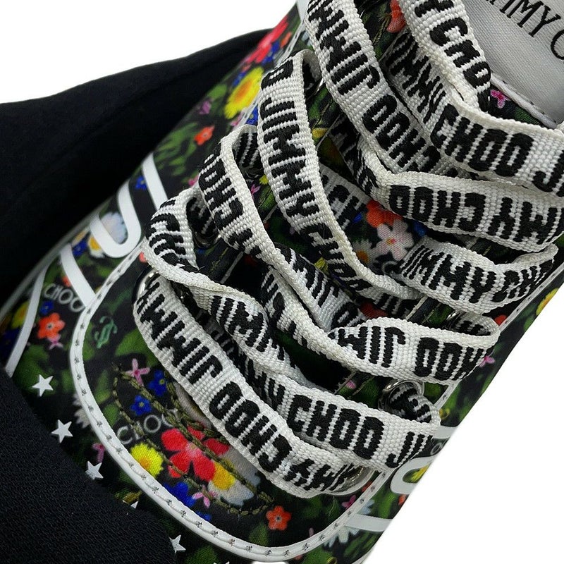 ジミーチュウ スニーカー HAWAII フラワー柄 ローカットスニーカー レディースサイズ35 J00013404535 JIMMY CHOO 靴