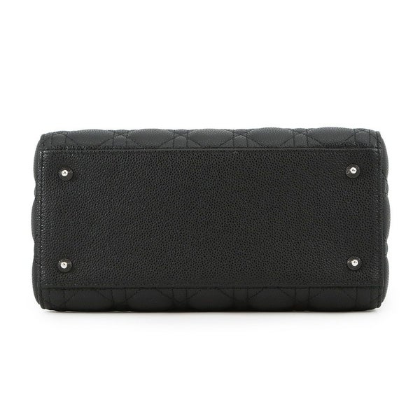 クリスチャン・ディオール ハンドバッグ レディディオール カナージュ ミディアム M0565PWRT_M900 2way 黒