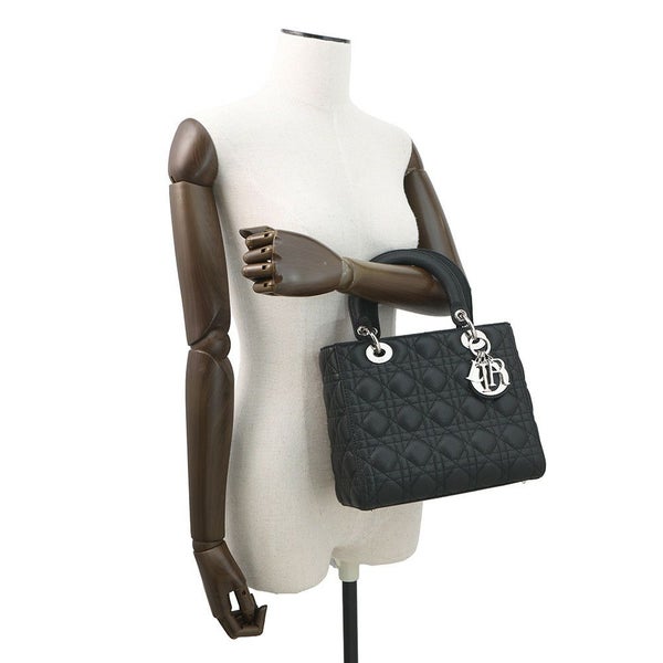 クリスチャン・ディオール ハンドバッグ レディディオール カナージュ ミディアム M0565PWRT_M900 2way 黒