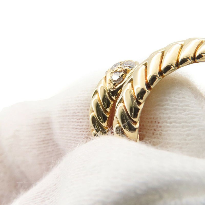 ブルガリ リング スピガ リング ダイヤモンド K18YGイエローゴールド リングサイズ約10号 BVLGARI 指輪