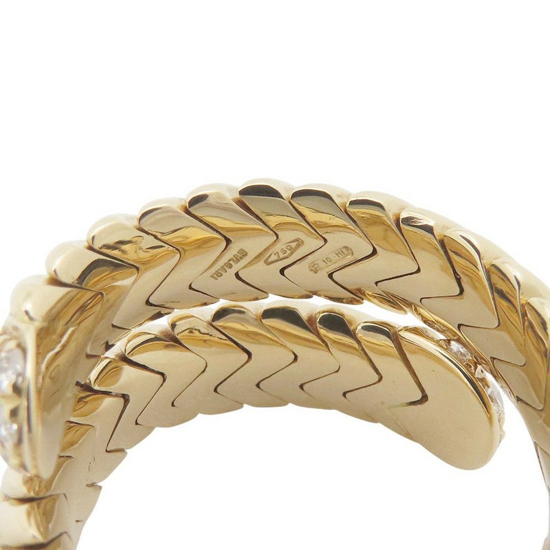 ブルガリ リング スピガ リング ダイヤモンド K18YGイエローゴールド リングサイズ約10号 BVLGARI 指輪