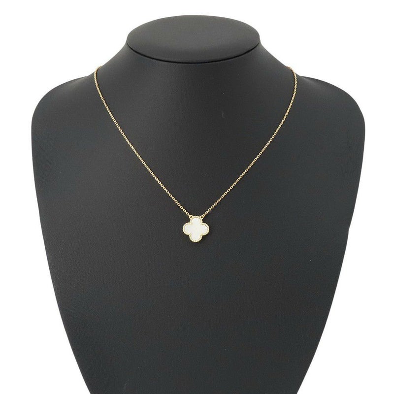 ヴァンクリーフ&アーペル ネックレス ヴィンテージ アルハンブラ ペンダント マザーオブパール K18YGイエローゴールド VCARA45900