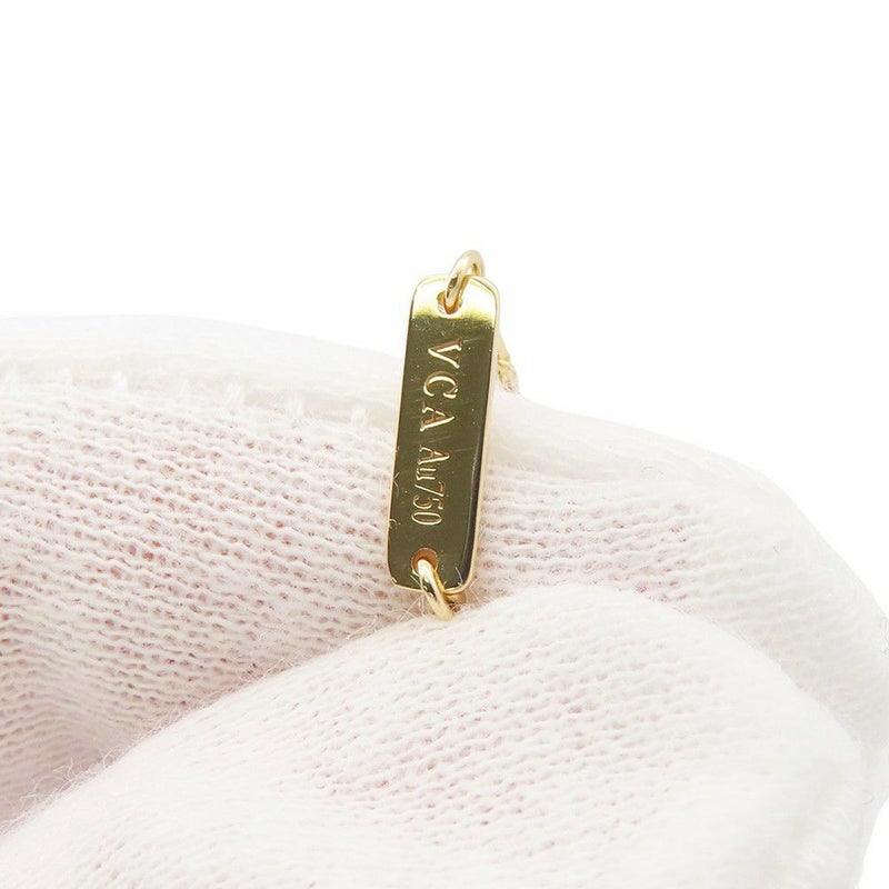 ヴァンクリーフ&アーペル ネックレス ヴィンテージ アルハンブラ ペンダント マザーオブパール K18YGイエローゴールド VCARA45900