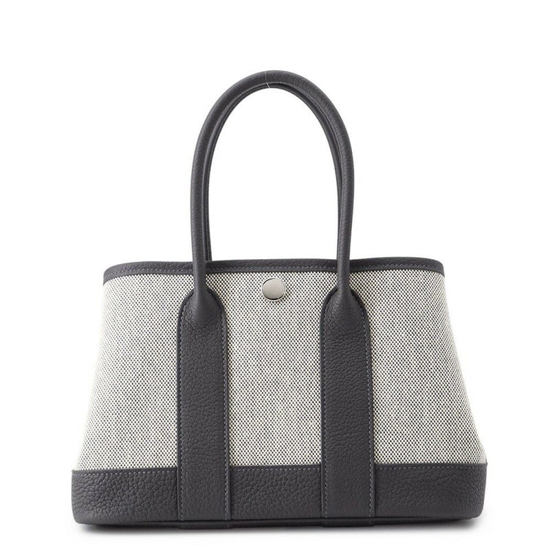 エルメス ネオ・ガーデン 23 ガーデンパーティ アルドワーズ/エクリュ/シルバー金具 トワルアッシュヴァイキング/ネゴンダ K刻印