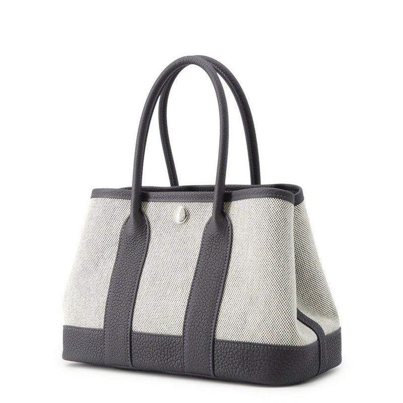 エルメス ネオ・ガーデン 23 ガーデンパーティ アルドワーズ/エクリュ/シルバー金具 トワルアッシュヴァイキング/ネゴンダ K刻印