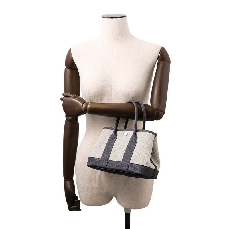 エルメス ネオ・ガーデン 23 ガーデンパーティ アルドワーズ/エクリュ/シルバー金具 トワルアッシュヴァイキング/ネゴンダ K刻印