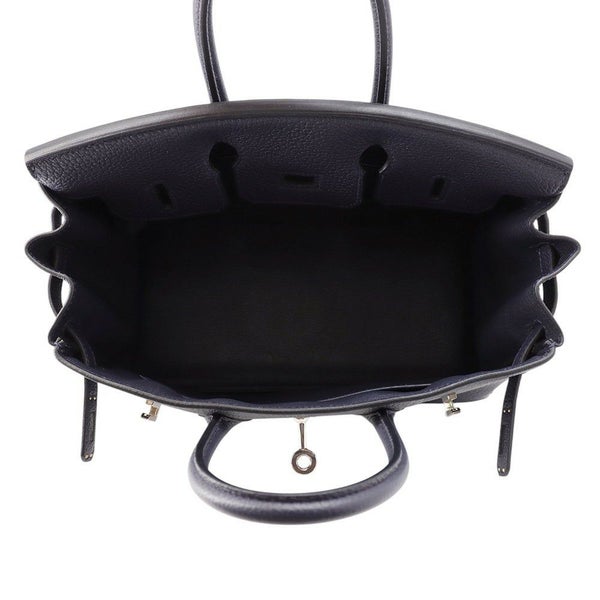 エルメス バーキン25 ブルーニュイ/シルバー金具 トゴ Z刻印 HERMES Birkin ハンドバッグ