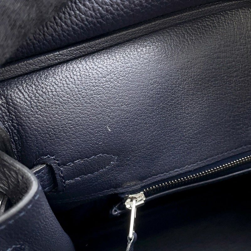 エルメス バーキン25 ブルーニュイ/シルバー金具 トゴ Z刻印 HERMES Birkin ハンドバッグ