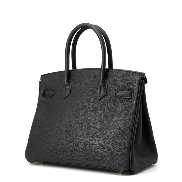 エルメス バーキン30 ブラック/ゴールド金具 トゴ C刻印 HERMES Birkin ハンドバッグ 黒