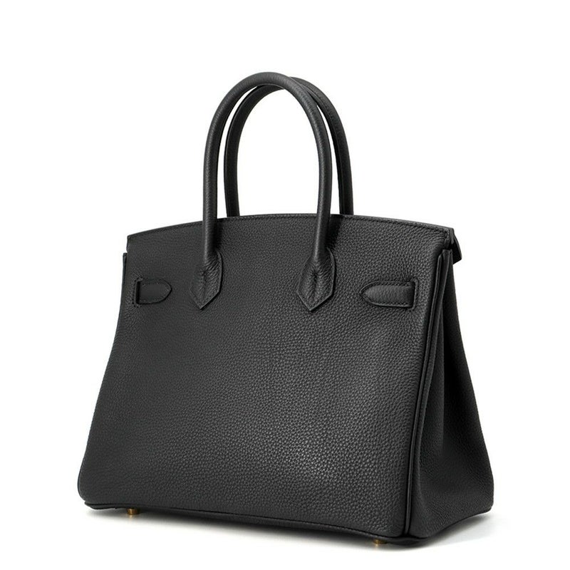 エルメス バーキン30 ブラック/ゴールド金具 トゴ C刻印 HERMES Birkin ハンドバッグ 黒