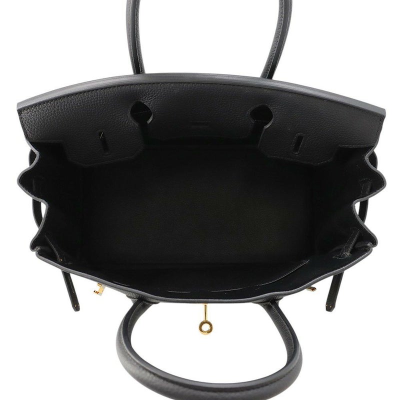 エルメス バーキン30 ブラック/ゴールド金具 トゴ C刻印 HERMES Birkin ハンドバッグ 黒