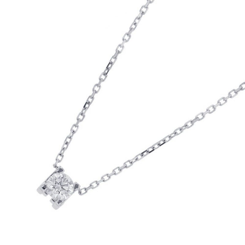 カルティエ ネックレス C ドゥ カルティエ ダイヤ0.23ct K18WG CRN7413700 Cartier GIA鑑定書付き