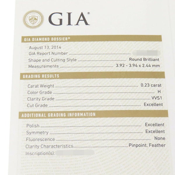 カルティエ ネックレス C ドゥ カルティエ ダイヤ0.23ct K18WG CRN7413700 Cartier GIA鑑定書付き