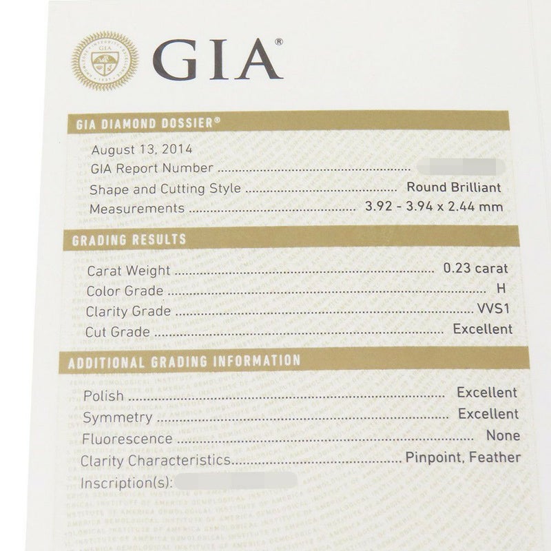 カルティエ ネックレス C ドゥ カルティエ ダイヤ0.23ct K18WG CRN7413700 Cartier GIA鑑定書付き