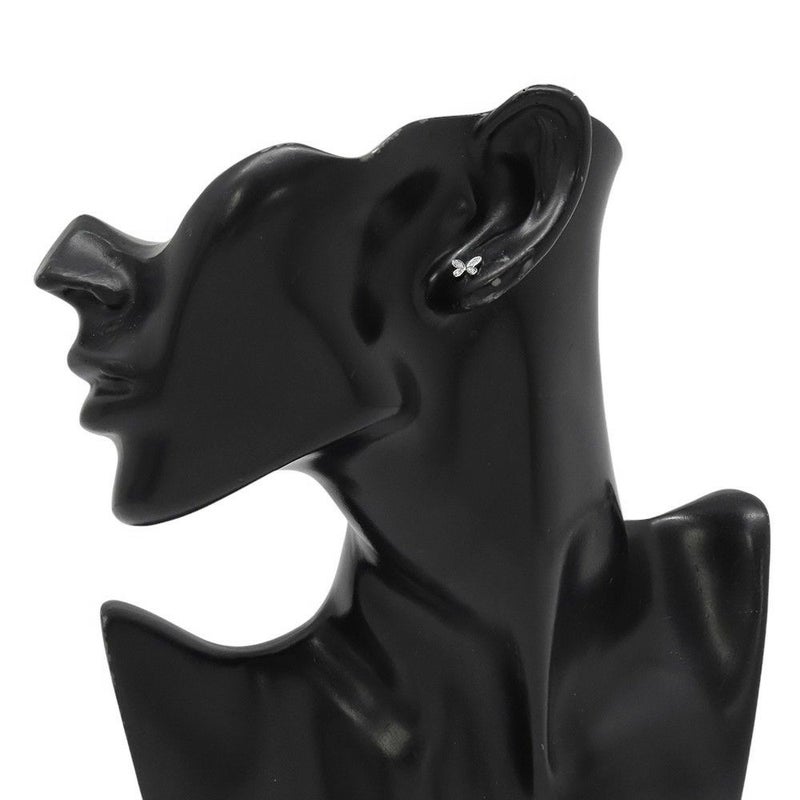 グラフ ピアス パヴェ バタフライ ダイヤモンド プティ スタッド イヤリング ダイヤ 計0.08ct K18WGホワイトゴールド RGE1563