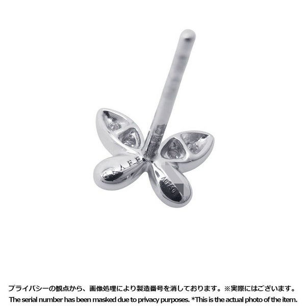 グラフ ピアス パヴェ バタフライ ダイヤモンド プティ スタッド イヤリング ダイヤ 計0.08ct K18WGホワイトゴールド RGE1563