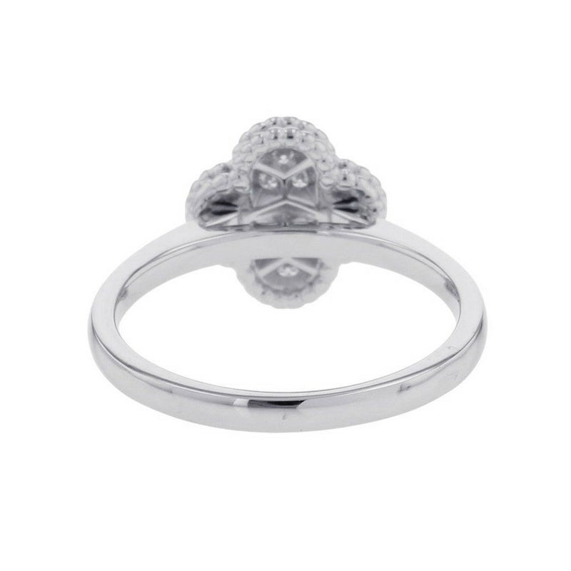 ヴァンクリ リング スウィート アルハンブラ リング ダイヤ12P 計0.08ct K18WG リングサイズ47 VCARO85800