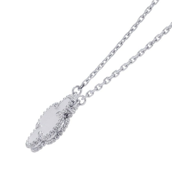 ヴァンクリーフ&アーペル ネックレス ヴィンテージアルハンブラ K18WG マザーオブパール VCARF48700 ペンダント