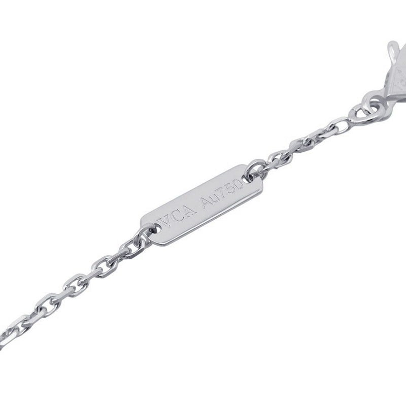 ヴァンクリーフ&アーペル ネックレス ヴィンテージアルハンブラ K18WG マザーオブパール VCARF48700 ペンダント