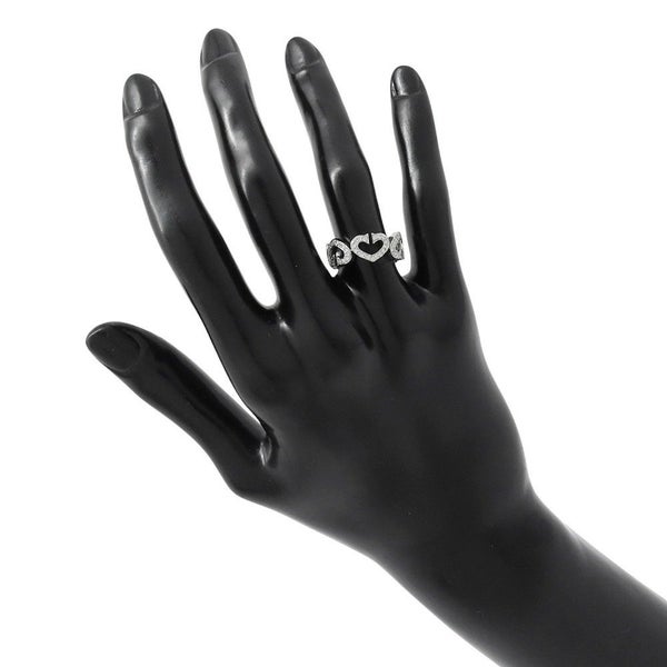 カルティエ リング Cハート フルダイヤ リング ダイヤモンド K18WG リングサイズ49 B4043800 Cartier 指輪