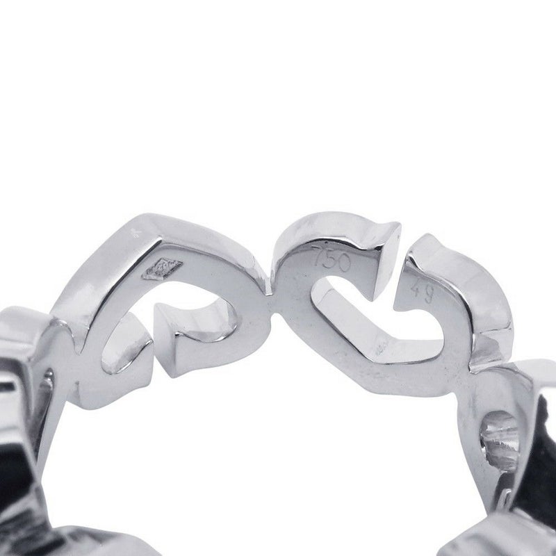 カルティエ リング Cハート フルダイヤ リング ダイヤモンド K18WG リングサイズ49 B4043800 Cartier 指輪