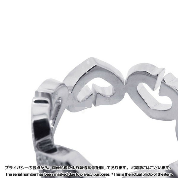カルティエ リング Cハート フルダイヤ リング ダイヤモンド K18WG リングサイズ49 B4043800 Cartier 指輪