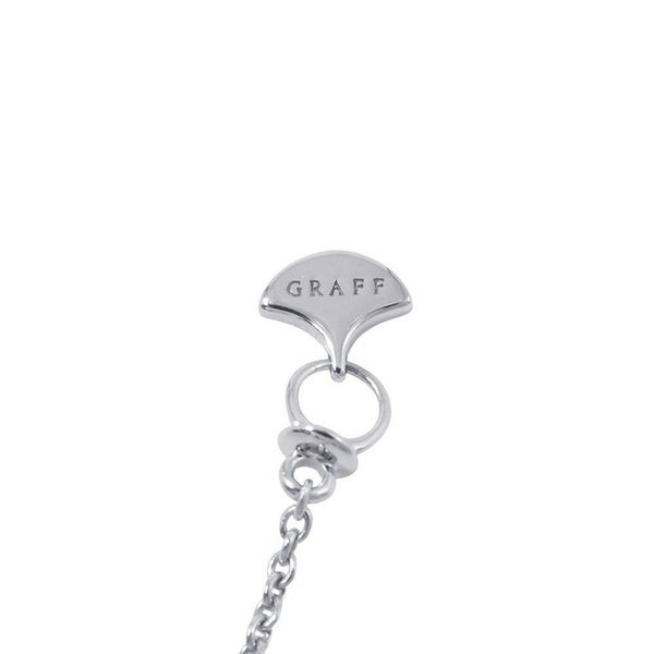 グラフ ネックレス ダブル バタフライ シルエット ダイヤモンド ペンダント ダイヤ計0.53ct K18WG RGP745