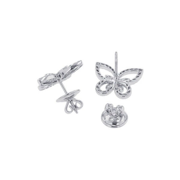 グラフ ピアス バタフライ シルエット ダイヤモンド ミニ スタッド イヤリング ダイヤ 計0.75ct RGE1574