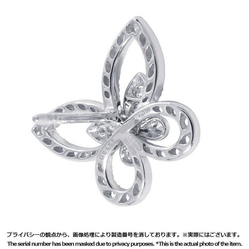 グラフ ピアス バタフライ シルエット ダイヤモンド ミニ スタッド イヤリング ダイヤ 計0.75ct RGE1574