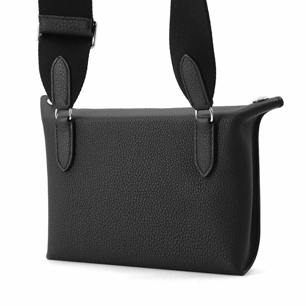 ☆エルメス ショルダーバッグ ヴィドポッシュ ブラック/シルバー金具