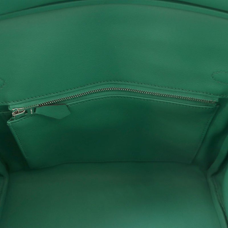 エルメス バーキン25 エクリュ/ヴェールヴェルティゴ/シルバー金具 トワルアッシュ/スイフト W刻印HERMES Birkin