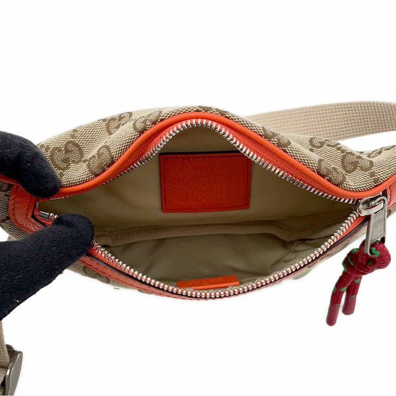 グッチ ボディバッグ GGキャンバス ノースフェイスコラボ ベルトバッグ 650299 GUCCI THE NORTH FACE