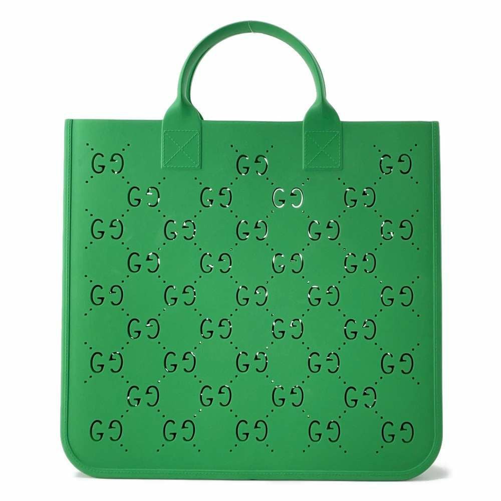 新品未使用 グッチ　ラバートートバッグ　チルドレン　GUCCI ☆グッチ トートバッグ チルドレンズ パンチング GG ラバー 679365