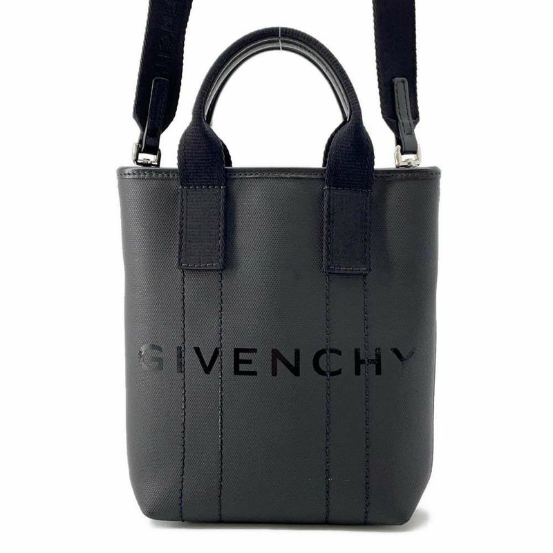 ジバンシー ハンドバッグ Gエッセンシャルズ スモール ロゴ BKU03SK1PH GIVENCHY メンズ 黒