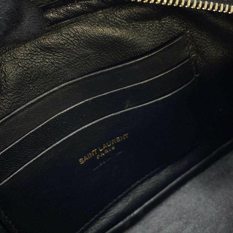 サンローランパリ チェーンショルダーバッグ ルー LOU 612579 SAINT LAURENT PARIS ミニバッグ 黒