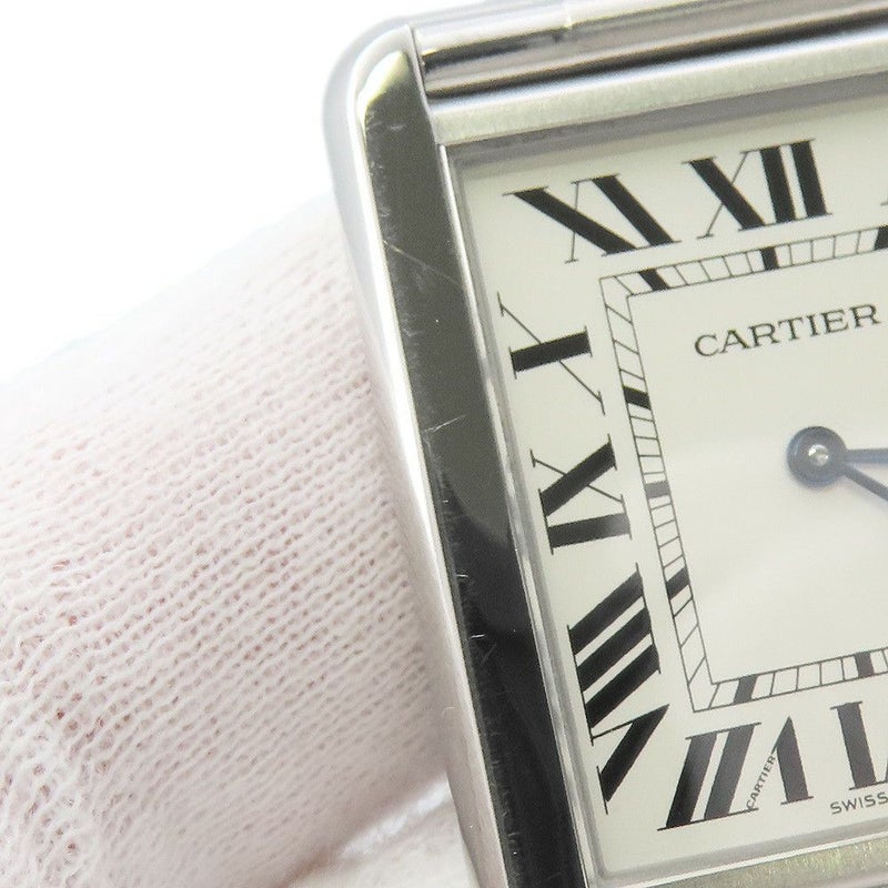 カルティエ タンク ソロ ウォッチ LM W5200014 Cartier 腕時計 ウォッチ クォーツ シルバー文字盤