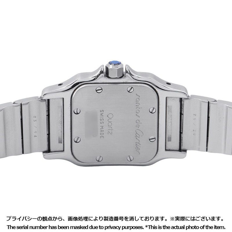 カルティエ サントスガルベ SM W20012C4 Cartier 腕時計 アイボリー文字盤 クォーツ